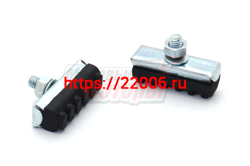 Колодки тормозные на клещевые тормоза "TRB" с гайкой (Индия) (пары) Колодки тормозные на клещевые тормоза "TRB" с гайкой (Индия) (пары)