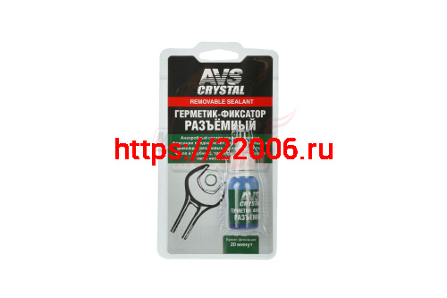 Герметик-фиксатор (анаэробный) средн.фиксации 6мл.(синий) AVS AVK-132 Герметик-фиксатор (анаэробный) средн.фиксации 6мл.(синий) AVS AVK-132