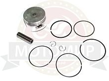 Поршень 39,25 мм 4 такт. Delta 50 см3 +0,25 (кольца, палец d13мм, стопор. кольца)