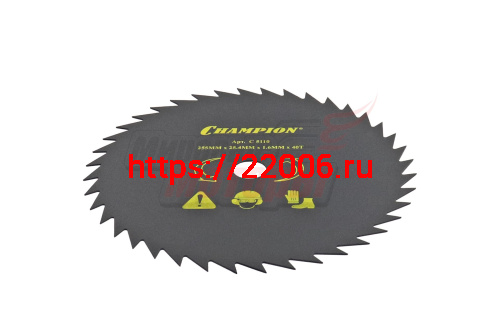 Нож мет. 255мм 40z CHAMPION (40/255/25.4) с остроуг.зубцами (SRM-330ES/SRM-350ES,4605) (C5110) Нож мет. 255мм 40z CHAMPION (40/255/25.4) с остроуг.зубцами (SRM-330ES/SRM-350ES,4605) (C5110)