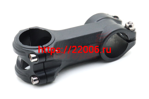 Вынос руля алюмин. 75 мм (нерегул., для безрезьб.вилки), d руля 31.8мм, d штока вилки 28,6мм (1-1/8") Вынос руля алюмин. 75 мм (нерегул., для безрезьб.вилки), d руля 31.8мм, d штока вилки 28,6мм (1-1/8")