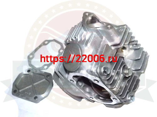 Головка цилиндра "Альфа, Zodiak" в сборе 47 мм (70см3) (клапана, распр., коромысло и т.д.) фото 2