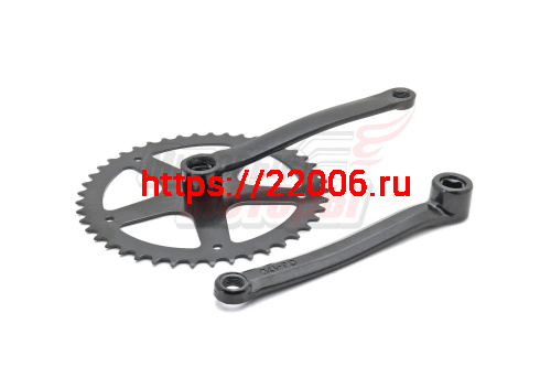 Шатуны 24" 44зуб/170мм (квадрат) (комплект)аналог "СТЕЛС",черный Шатуны 24" 44зуб/170мм (квадрат) (комплект)аналог "СТЕЛС",черный
