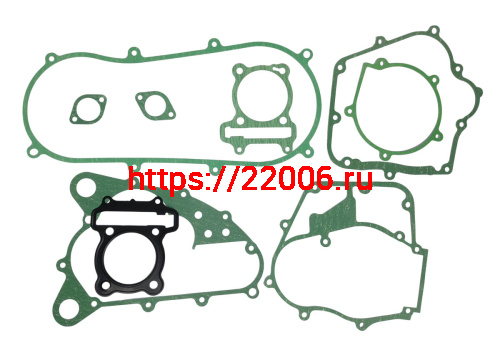 Набор прокладок двигателя ГРМ GY6-180 1P62F WD180 (компл.) (9 шт)