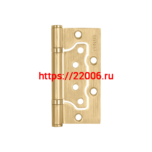 Петля Punto (Пунто) универсальная без врезки IN4200W-HD SSG (200-2B 100x2,5) сатин.золото