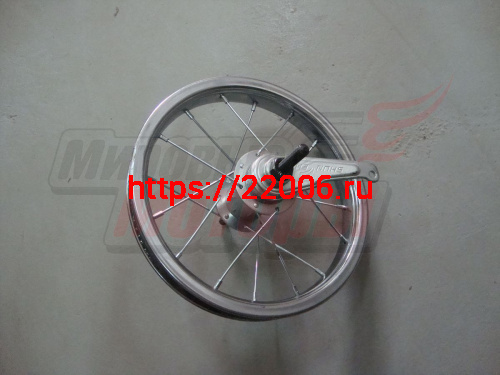 Обод 12" задний (ХРОМ) в сборе с втулк. Обод 12" задний (ХРОМ) в сборе с втулк.