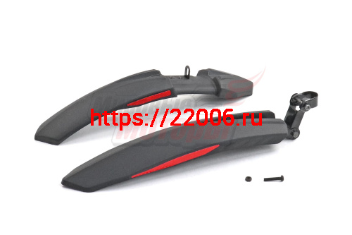 Крылья 24'' пластик (пара) (щитки) (50 см переднее + 34 см заднее)