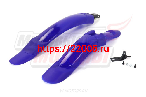 Крылья 26'' (пластик) (красн., син., черн.) (пара) (щитки) фото 2 Крылья 26'' (пластик) (красн., син., черн.) (пара) (щитки) фото 2