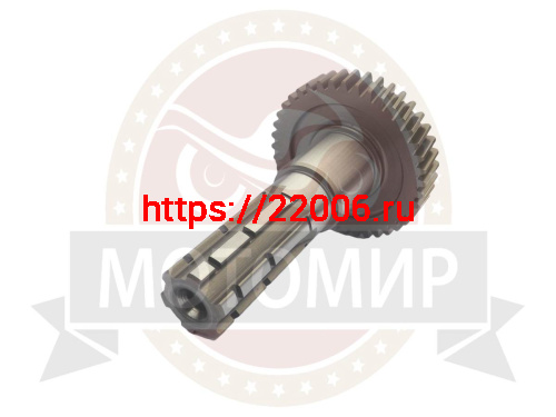 Вал редуктора 157QMJ (ATV150) T150 ведомый с шестерней L-112 мм*(D25/D30 мм) 40 зуб Вал редуктора 157QMJ (ATV150) T150 ведомый с шестерней L-112 мм*(D25/D30 мм) 40 зуб