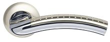 Ручка Armadillo (Армадилло) раздельная R.LD54.Libra26 (Libra LD26) SN/CP-3 матовый никель/хром TECH (кв. 8х140)