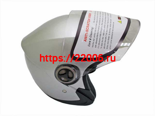 Мотошлем YM-619 серебряный (XL)