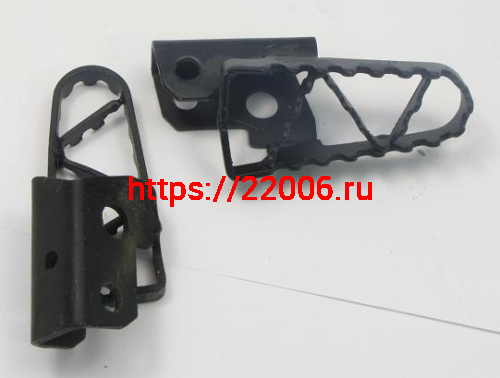 Подножка водителя Fighter125 левая, в сборе (палец, пружина)