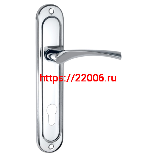 Ручка Punto (Пунто) на планке HANDLE90.CRONA.18-85 (P90 8518 CRONA) СP хром