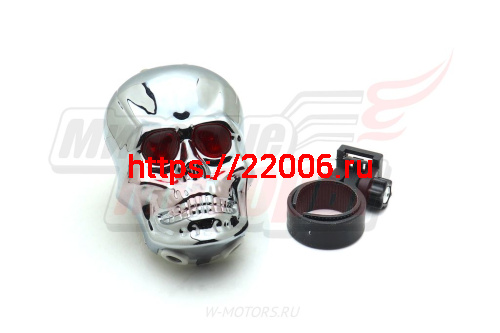 Фонарь габаритный Вело "Череп" (2 лазера,3 режима работы) "KMS" фото 2 Фонарь габаритный Вело "Череп" (2 лазера,3 режима работы) "KMS" фото 2